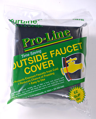 Outside Faucet Cover Item #922-60 – Protects exposed faucets from the cold. Reduces the chance of freezing. Easy to use. Case Qty: 60